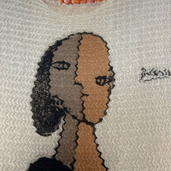 Vintage Picasso crinkle art top.  This is from the 90’s and is in perfect shape - Picture 2 of 4